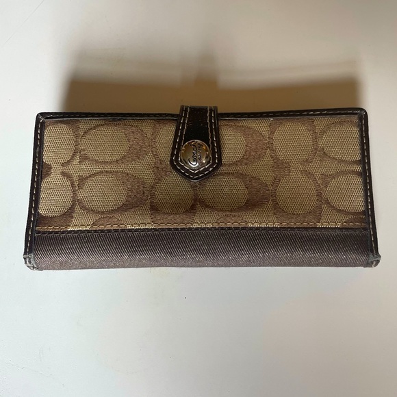 Coach Handbags - Coach Wallet Classic Brown 7 Inches